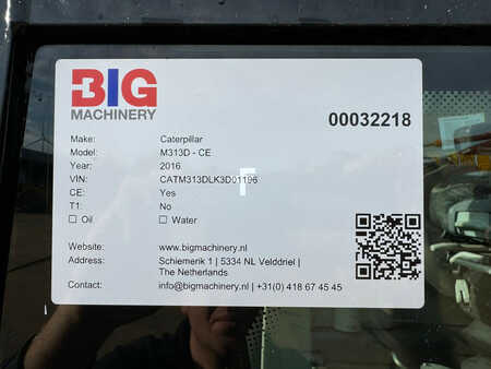 Pyöräkaivinkoneet  2016 Caterpillar M313D - CE (33)