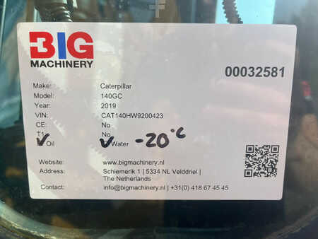 Grejdry 2019 Caterpillar 140GC - Push block / Ripper / New Tires (26)
