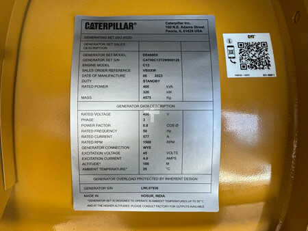 Power Generator 2023 Caterpillar DE400E0 - C13 - 400 kVA Generator (18)