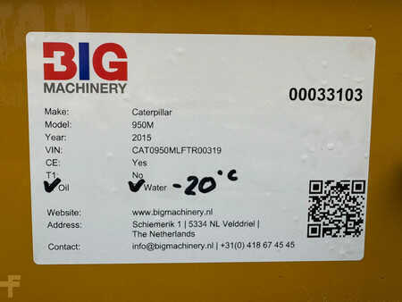 Hjullaster 2015 Caterpillar 950M | 3th function (27)