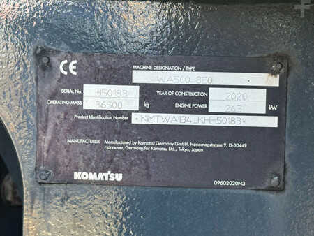Pyöräkuormaajat 2020 Komatsu WA500-8EO - CE Certified / EPA (34)