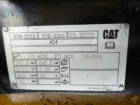 Rigid Backhoe Loader 2024 Caterpillar 424 - 4WD / AC (39)