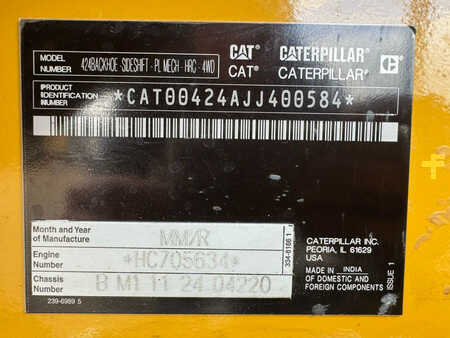 Rigid Backhoe Loader 2024 Caterpillar 424 - 4WD / AC (36)