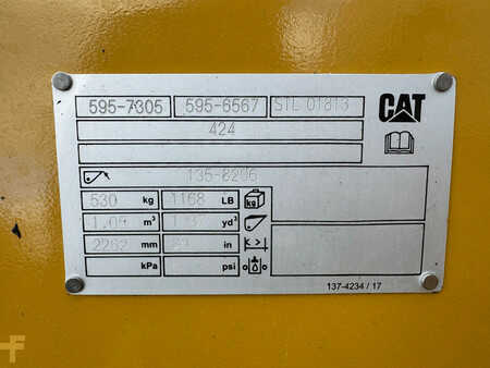 Rigid Backhoe Loader 2024 Caterpillar 424 - 4WD / AC (40)