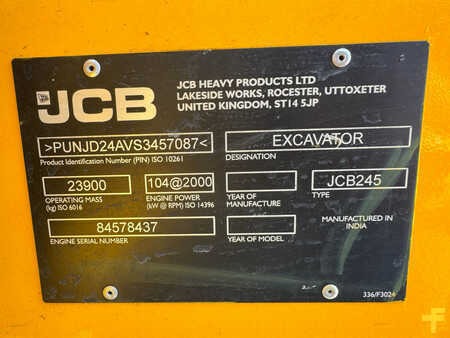 Beltegraver 2025 JCB 245LR Long Reach Excavator (32)
