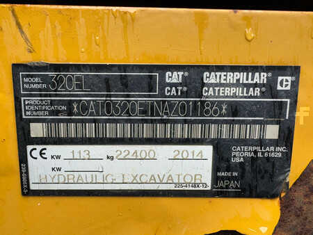 Bæltegraver 2014 Caterpillar 320EL (36)