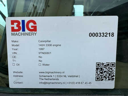 Grader 1997 Caterpillar 140H 3306 engine (32)
