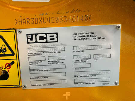 Koparko - Ładowarki sztywne 2024 JCB 3DX 4x4 4-1 Bucket, Hammerlines (38)