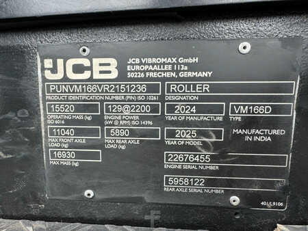 Compacteur monocylindre 2025 JCB VM166D (35)