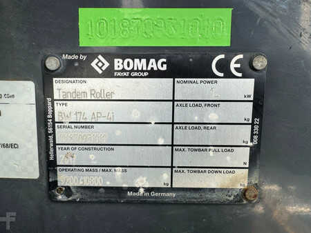 Rolos em tandem 2017 BOMAG BW174 AP-4i (27)