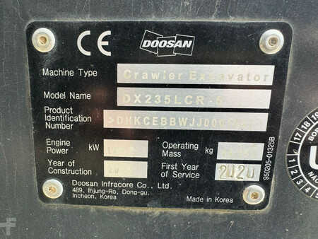 Escavatori cingolati 2018 Doosan DX235 LCR-5 (38)