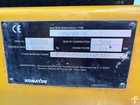 Mobilbagger 2019 Komatsu PW180-11 (30)