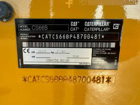 Compacteur monocylindre 2018 Caterpillar CS66B (31)