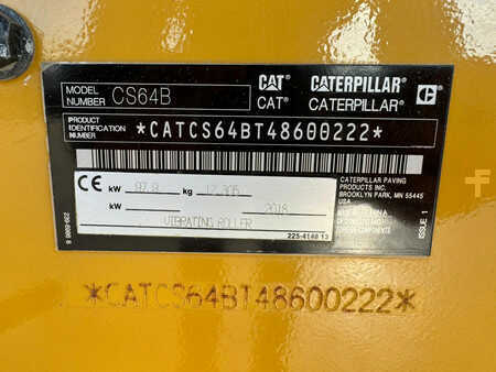 Compacteur monocylindre 2018 Caterpillar CS64 (29)