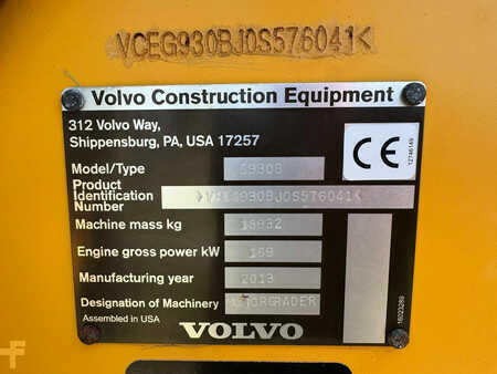 Grejdry 2013 Volvo G930B - CE / 4360 hours (31)