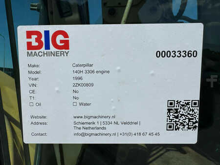 Grejdry 1996 Caterpillar 140H 3306 engine (32)