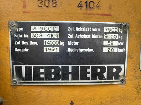 Koparki gąsienicowe 1991 Liebherr A900C (6)