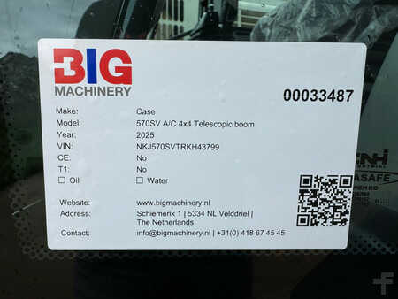 Rigid Backhoe Loader 2025 Case 570SV A/C 4x4 Telescopic boom (36)