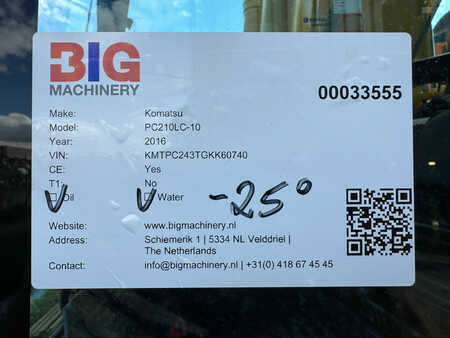 Korečková rýpadla 2016 Komatsu PC210LC-10 (33)
