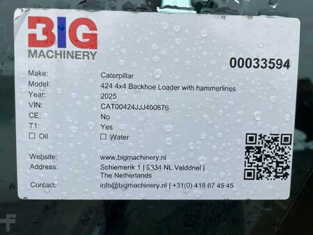 Rigid Backhoe Loader 2025 Caterpillar 424 4x4 Backhoe Loader (27)