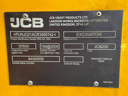 Escavatori cingolati 2025 JCB 205 Hydraulic Excavator (19)