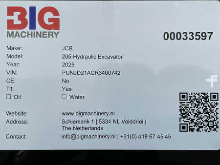 Escavatori cingolati 2025 JCB 205 Hydraulic Excavator (28)