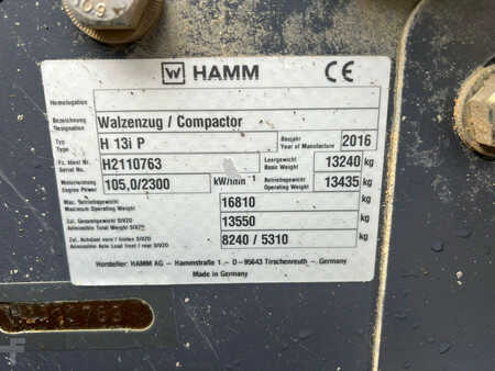Sheepsfoot rollers 2016 Hamm H13i Padfoot compactor (25)