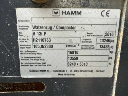 Sheepsfoot rollers 2016 Hamm H13i Padfoot compactor (26)