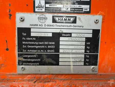 Sheepsfoot rollers 2004 Hamm 3412 incl. Padfoot shields (32)