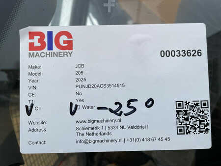 Rupsgraafmachines 2025 JCB 205 (35)