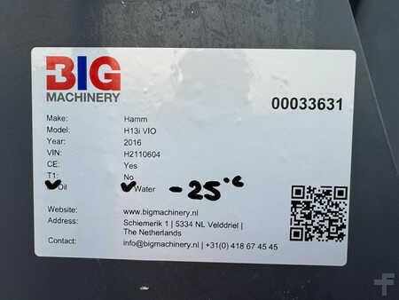 Compactador monocilíndrico 2016 Hamm H13i VIO (27)