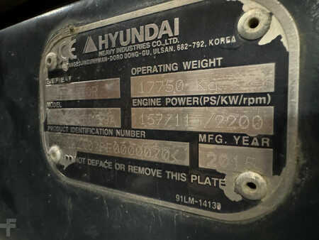 Hjulgraver 2015 Hyundai Robex 180W-9A (35)