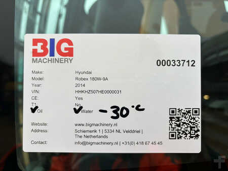 Mobilbagger 2014 Hyundai Robex 180W-9A (30)