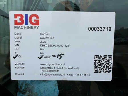 Rupsgraafmachines 2022 Doosan DX225LC-7 (35)