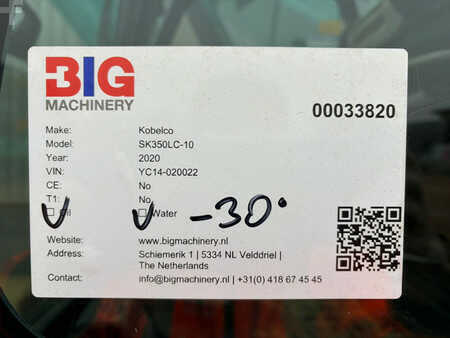 Hydraulic Excavators 2020 Kobelco SK350LC-10E (33)