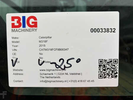 Mobil grävmaskin 2015 Caterpillar M318F (31)