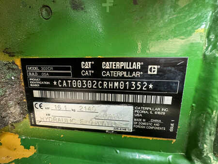 Caterpillar 302CR - 05A - Power Tilt + Bucket