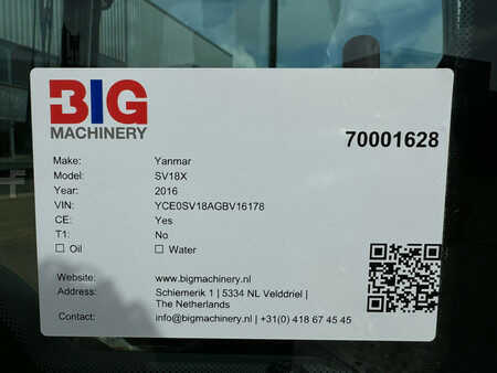 Yanmar SV18 - 998 Hours
