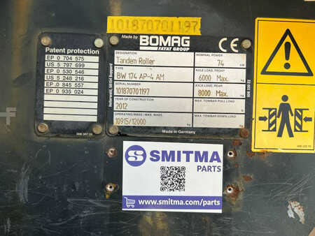 Tandemruller 2012 BOMAG BW174AP-4 AM (24)