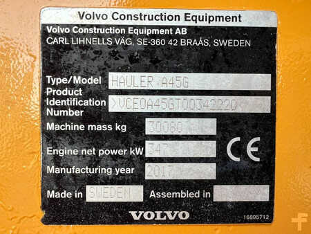 Wywrotki przegubowe 2017 Volvo A45G (10)