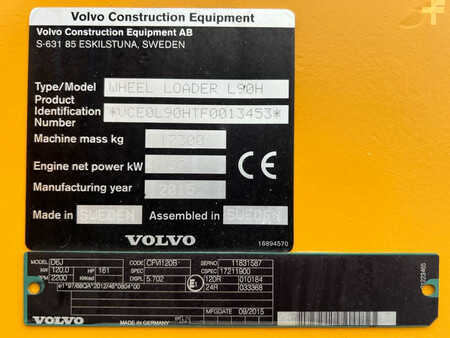 Ładowarki kołowe 2015 Volvo L90H (21)