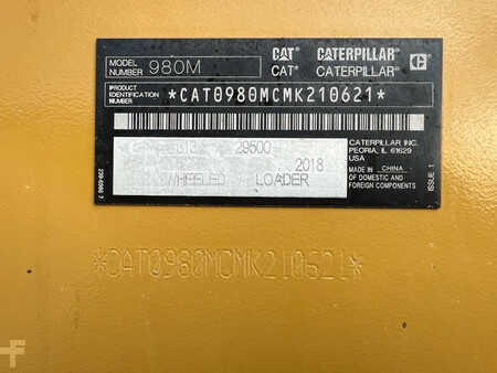 Ładowarki kołowe 2018 Caterpillar 980M (10)