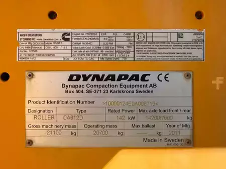 Single drum compactors 2011 Dynapac CA612D (7)
