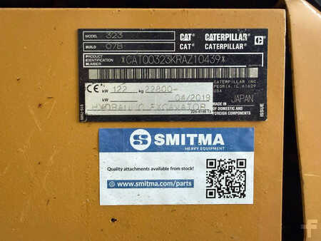 Korečková rýpadla 2019 Caterpillar 323 07B | 70% good U/C (12)