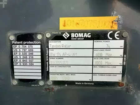 Tandemové válce 2014 BOMAG BW174AP-4i AM (7)