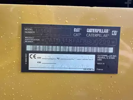 Excavadoras de ruedas 2015 Caterpillar M318F (10)