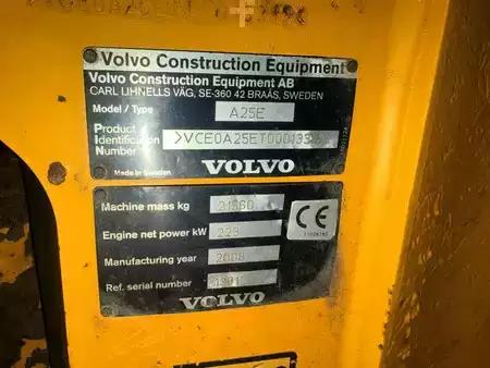 Wywrotki przegubowe 2008 Volvo A25E (6)