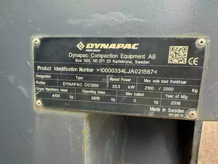 Tandemjyrät  2018 Dynapac CC1300 (12)