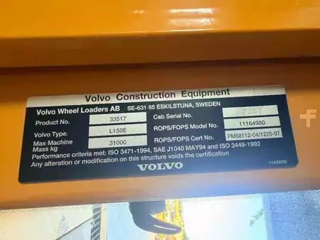 Carregadeira de rodas 2005 Volvo L150E (5)