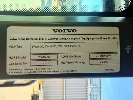 Pelle sur pneus 2014 Volvo EW180D (9)